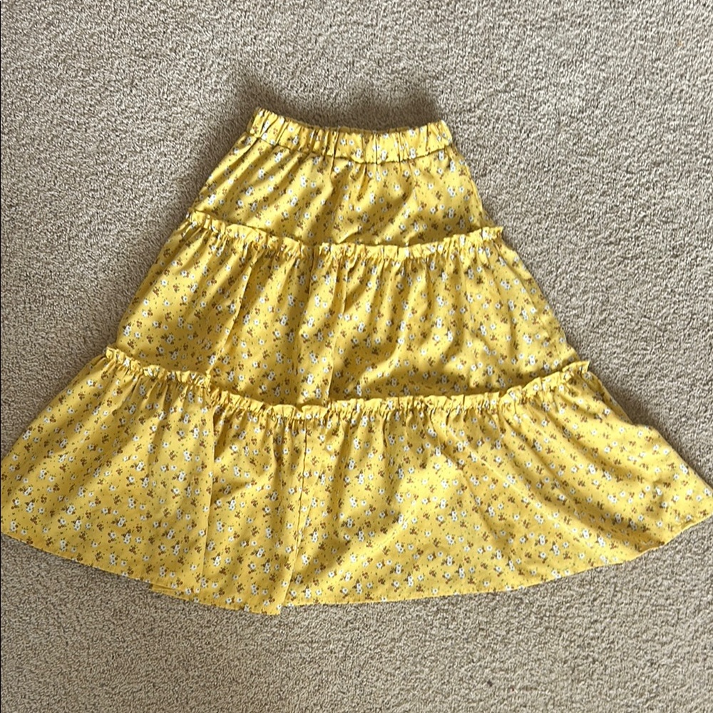 Yellow Floral Girl’s Skirt size 8Y